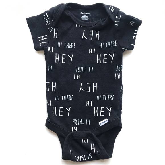 gerber black onesie